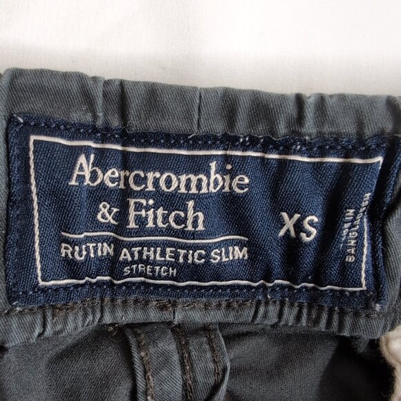 Abercombie & Fitch Men's Gray Joggers Rustin Athletic Slim, Size XS - Picture 3 of 5